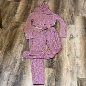 GymShark Cozy Pink Hoodie and Jogger Set